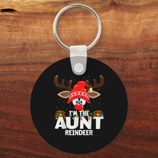Christmas Matching I'm The Aunt Reindeer Sleutelhanger (Voorkant)