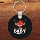 Christmas Matching I'm The Baby Reindeer , Small, Sleutelhanger (Voorkant)