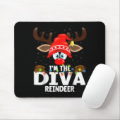 Christmas Matching I'm The Diva Reindeer  Muismat (Met muis)