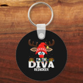 Christmas Matching I'm The Diva Reindeer Sleutelhanger (Voorkant)