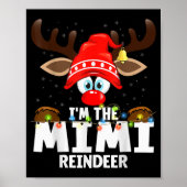 Christmas Matching I'm The Mimi Reindeer Poster (Voorkant)