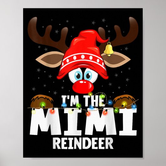 Christmas Matching I'm The Mimi Reindeer  Poster (Voorkant)