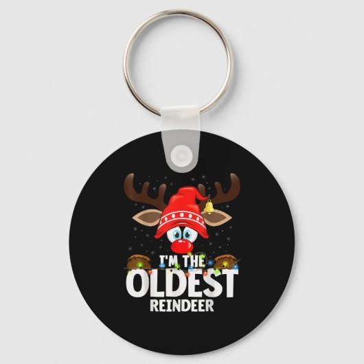 Christmas Matching I'm The Oldest Reindeer  Sleutelhanger (Voorkant)