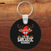 Christmas Matching I'm The Sarcastic Reindeer Sleutelhanger (Voorkant)