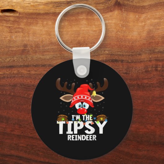 Christmas Matching I'm The Tipsy Reindeer Sleutelhanger (Voorkant)