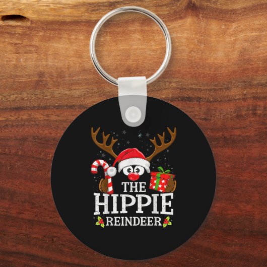 Christmas Matching The Hipe Reindeer Family Sleutelhanger (Voorkant)