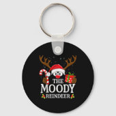 Christmas Matching The Moody Reindeer Family Sleutelhanger (Voorkant)