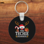 Christmas Matching The Techie Reindeer Family  Sleutelhanger (Voorkant)