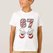 Christmas Meme Six Seven 67 6 7 Holiday T-shirt (Voorkant)