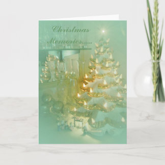 Christmas Memories...zacht aqua ontwerp Feestdagen Kaart