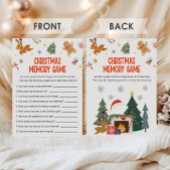 Christmas Memory Game Feestdagenkaart