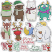 Christmas Menagerie Sticker Sheet (Devant)