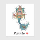 Christmas mermaid stickers by Renee Lavoie (Feuille)