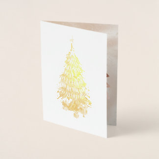 Christmas Merry and Bright Treeis Folie Kaarten