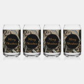 Christmas, Merry Christmas,Gold Blue Flowers Art (Dos)