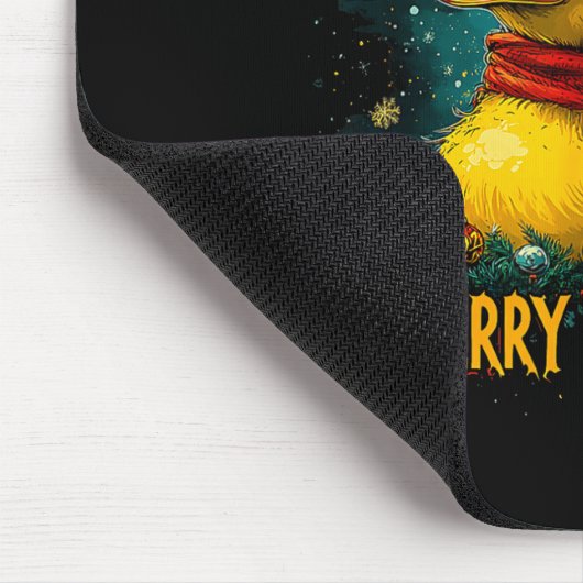 Christmas Merry Duckmas Funny Quackmas Pajama Duck Muismat (Hoek)