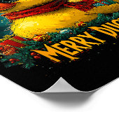 Christmas Merry Duckmas Funny Quackmas Pajama Duck Poster (Hoek)