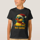 Christmas Merry Duckmas Funny Quackmas Pajama Duck T-shirt (Voorkant)
