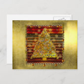 Christmas Metal Tree Feestdagenkaart (Voorkant / Achterkant)