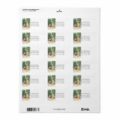 Christmas Mice  adreslabel Etiket (Full Sheet)