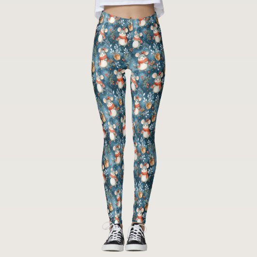 Christmas Mice Leggings (Voorkant)