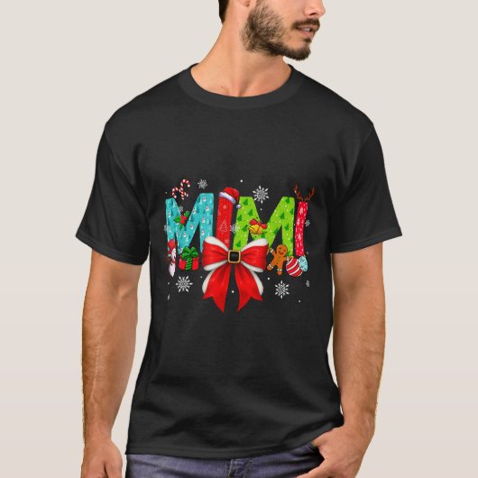 Christmas Mimi Coquette Bow Mimi Christmas T-shirt (Voorkant)