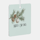Christmas Mint Pine Cones Branch en Ornament (Voorkant Rechts)