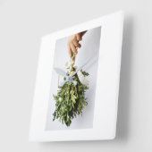 CHRISTMAS MISTLETOE CHRISTMAS CLOCK VIERKANTE KLOK (Hoek)