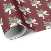 Christmas Mistletoe Watercolor Cadeaupapier (Rol Hoek)