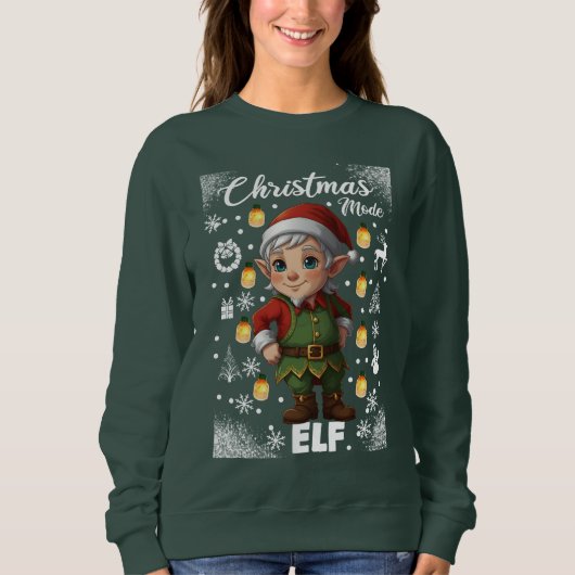 Christmas Mode Elf Trui (Voorkant)