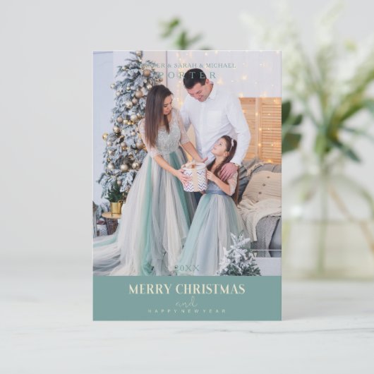 Christmas Modern Sophisticated Photo family (Staand voorkant)