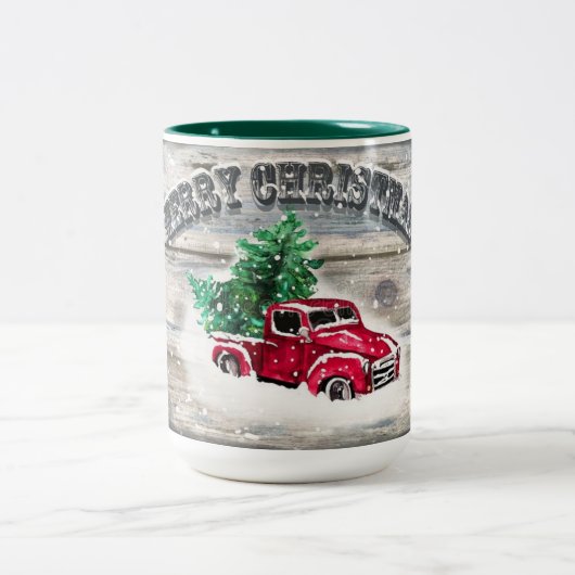 CHRISTMAS MOK RED TRUCK (Center)