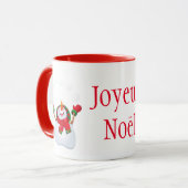 Christmas Mok-Snowman-Joyeux Noel/Vrolijk Kerstfee Mok (Voorkant links)