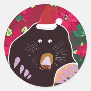 Christmas Mole Sticker