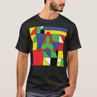 Christmas Mondrian T-shirt