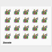 Christmas Monkey-Elf sticker (Vel)