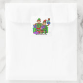 Christmas Monkey-Elf sticker (Tas)