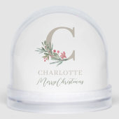 Christmas Monogram Custom Baby Photo Holiday (Avant)