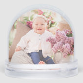 Christmas Monogram Custom Baby Photo Holiday (Arrière)