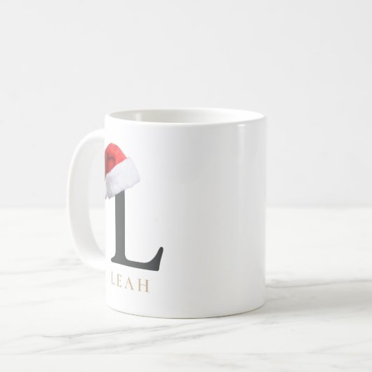 Christmas Monogram Mug (Devant gauche)