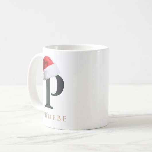 Christmas Monogram Mug (Devant gauche)