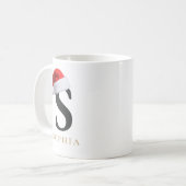 Christmas Monogram Mug Koffiemok (Voorkant links)
