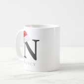 Christmas Monogram Mug Koffiemok (Voorkant links)