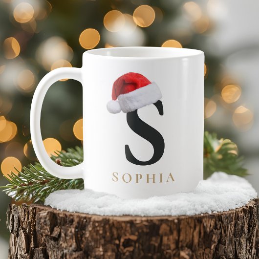 Christmas Monogram Mug Koffiemok