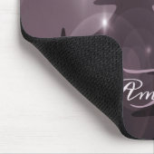 Christmas Monogram Pink Trees Holiday Winter Muismat (Hoek)