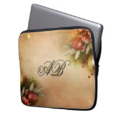 Christmas Monogram Sleeve | Holiday Laptop Case (Voorkant Links)
