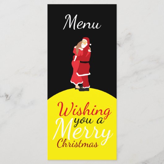 Christmas Moon Vous Souhaite Un Joyeux Menu Noël (Devant)