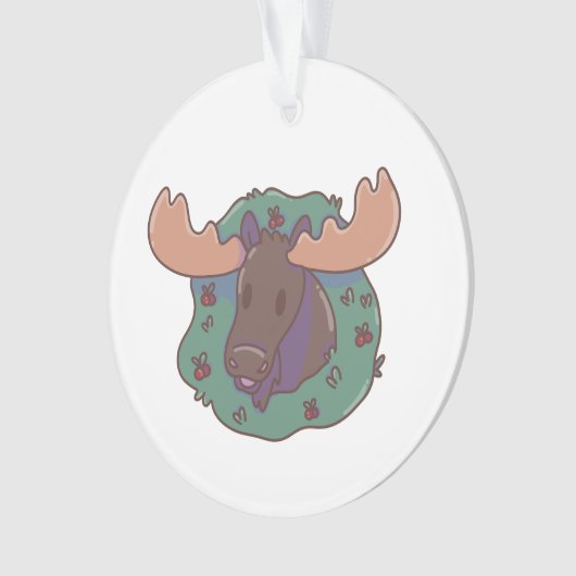Christmas Moose  Ornament (voorkant)