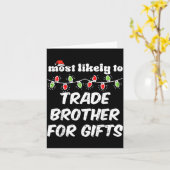 Christmas Most Likely Trade Brother Xmas Matching Kaart (Gele Bloem)