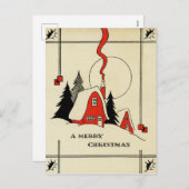 Christmas Mountain House  Briefkaart (Voorkant / Achterkant)